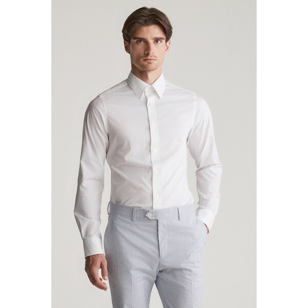 KOŠEĽA GANT SLIM STRETCH POPLIN SHIRT WHITE 62371599