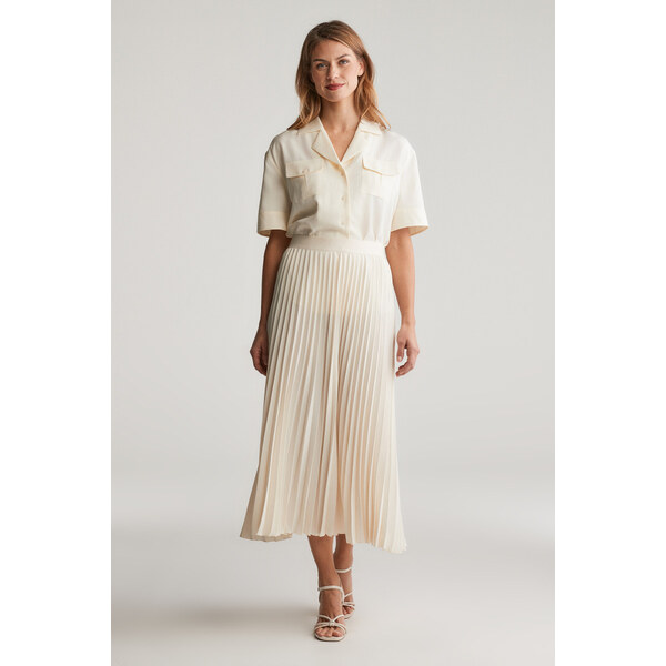 SUKŇA GANT PLEATED SKIRT CREAM 62371613