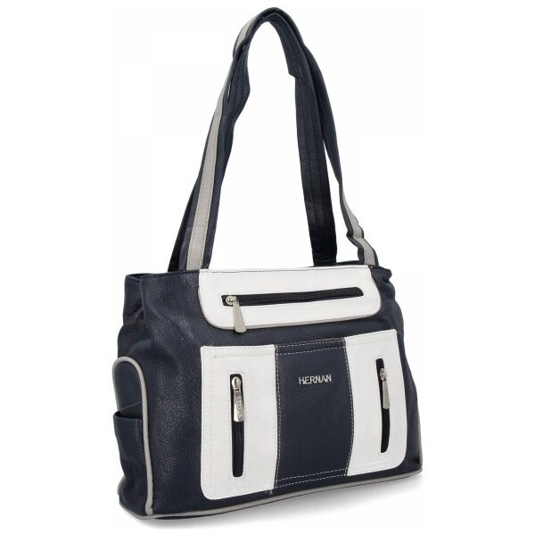 Dámská kabelka shopper bag Hernan tmavo modrá 3892-1 62379921