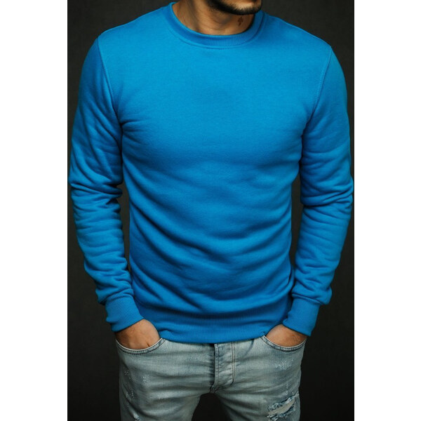 BASIC Pánska modrá mikina BX4386 15718084