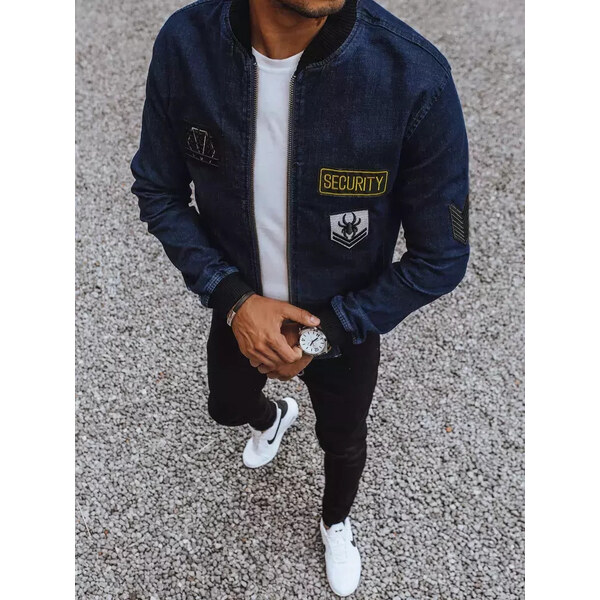 BASIC Tmavomodrý džínsový bomber TX4108 34989226