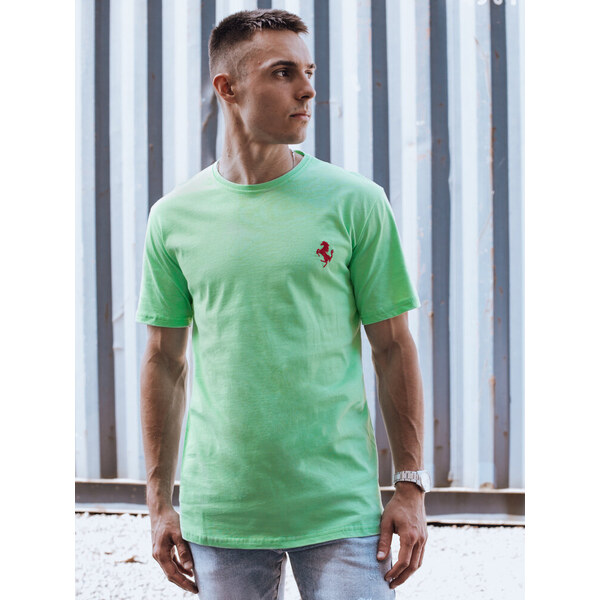 BASIC Svetlozelené tričko s drobnou nášivkou RX5565 52673288