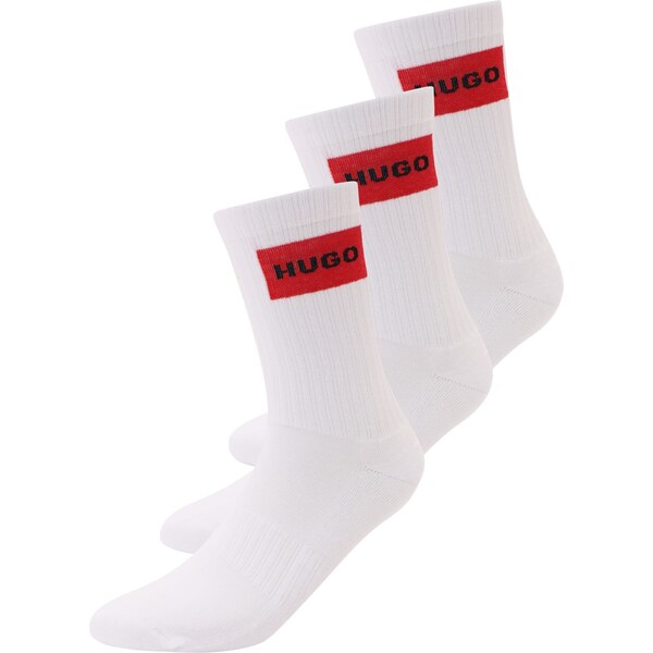 HUGO Ponožky rubínová / čierna / biela 62395865