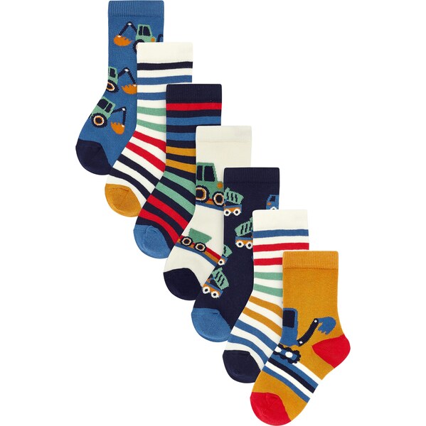 Next Ponožky námornícka modrá / zlatá žltá / červená / biela 62385870