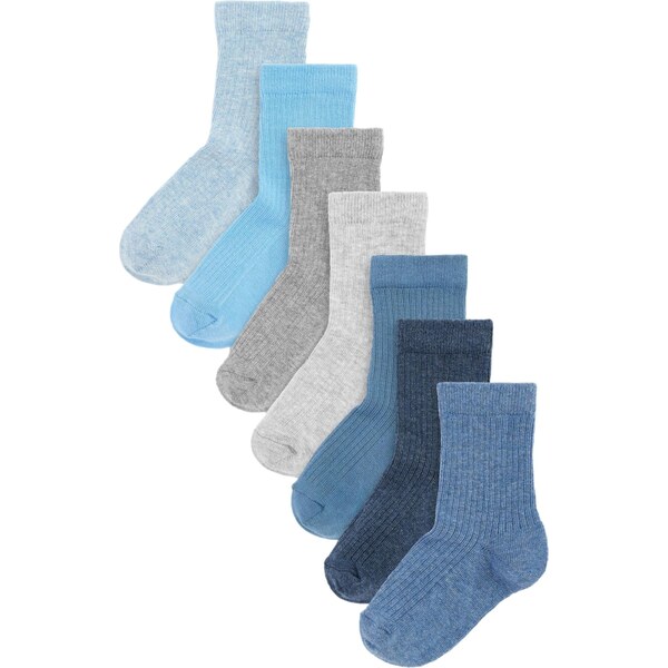 Next Ponožky námornícka modrá / svetlomodrá / sivá melírovaná 62385888