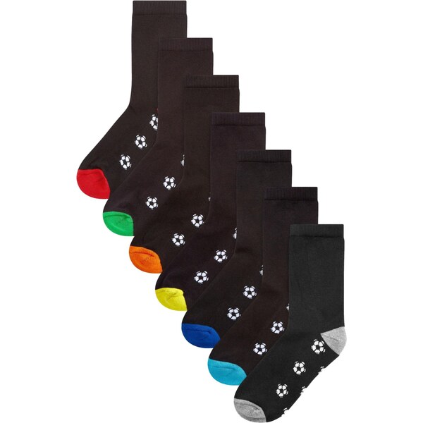 Next Ponožky žltá / červená / čierna / biela 62385894