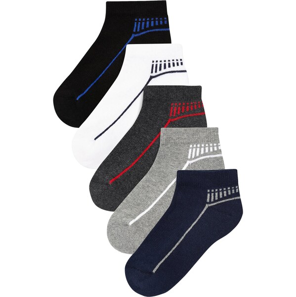 Next Ponožky námornícka modrá / sivá / tmavosivá / čierna / biela 62385923