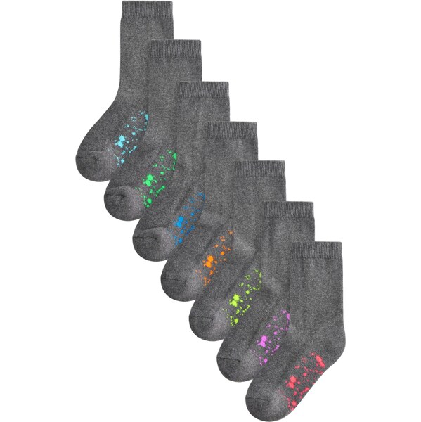 Next Ponožky nebesky modrá / sivá melírovaná / fialová / oranžová 62385929