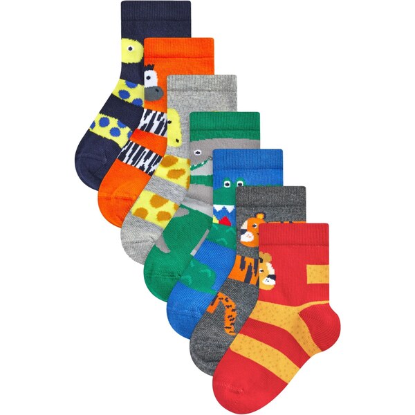 Next Ponožky tmavomodrá / svetlomodrá / tmavosivá / sivá melírovaná / 62385949