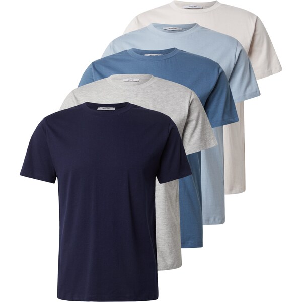 ABOUT YOU Tričko Peter modrá / tmavomodrá / sivá melírovaná 62386333