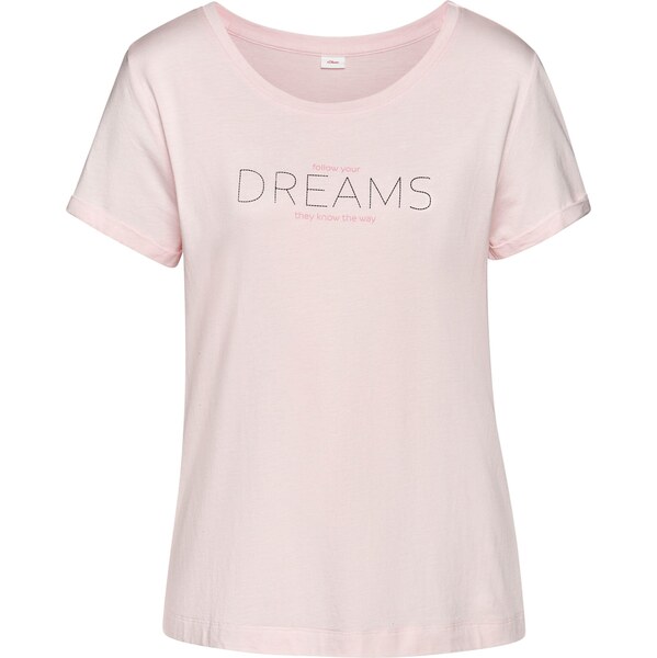 s.Oliver Tričká na spanie ružová / ružová / čierna 63157444
