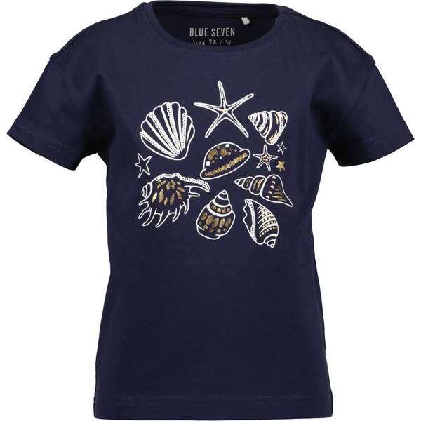 BLUE SEVEN Tričko námornícka modrá / zlatá / biela 62899849