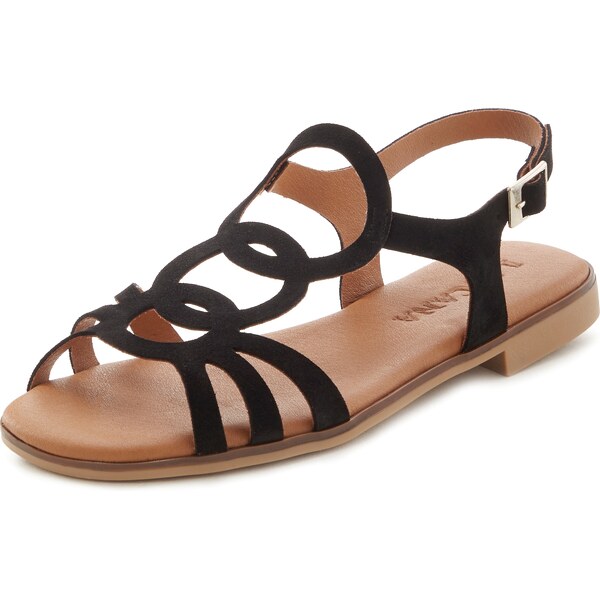 LASCANA Remienkové sandále čierna 62392433