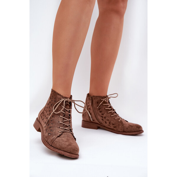 S. BARSKI Nízke Čižmy S Dierkovaným Vzorom S.Barski 64674143