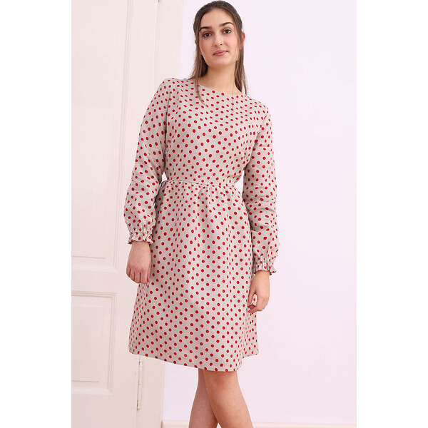 Lotika Linen Ľanové bodkované šaty 63334439