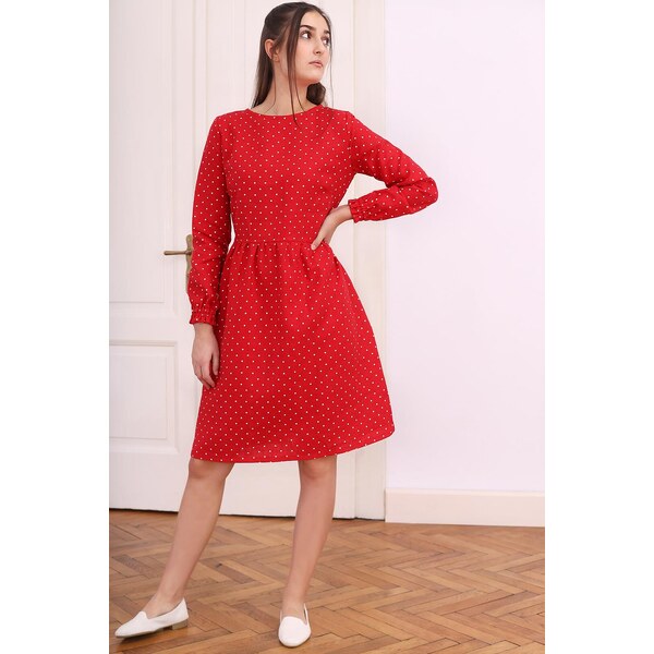 Lotika Linen Ľanové bodkované šaty 63334440