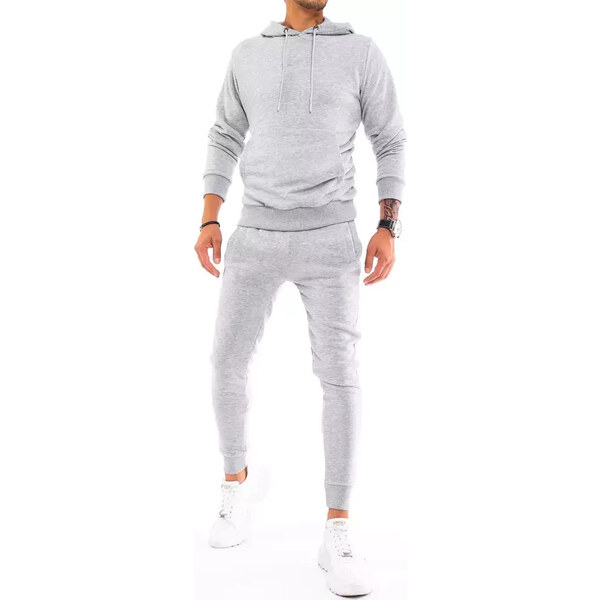 BASIC Svetlo šedá pánska tepláková súprava AX0438 27107973