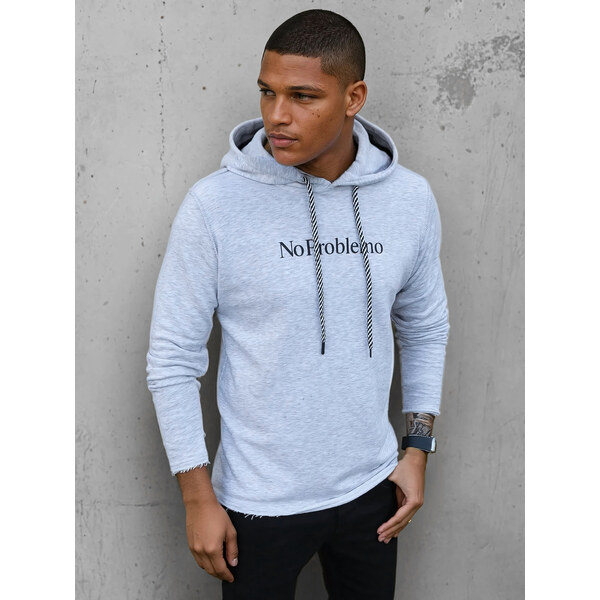 BASIC Sivá mikina s kapucňou BX5456 36539175