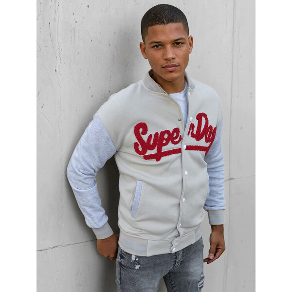 BASIC Smotanová bomber mikina SUPERDAY BX5445 36539211