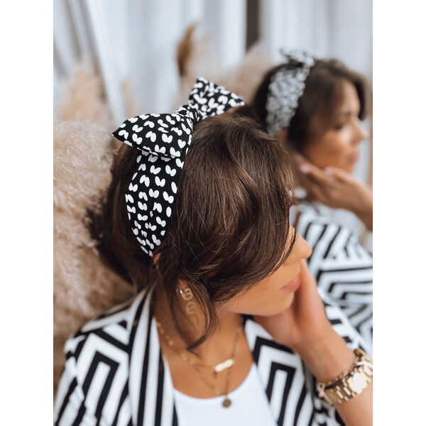 BASIC Čierno-biela čelenka ONTARIO so vzormi HY0035 42769705