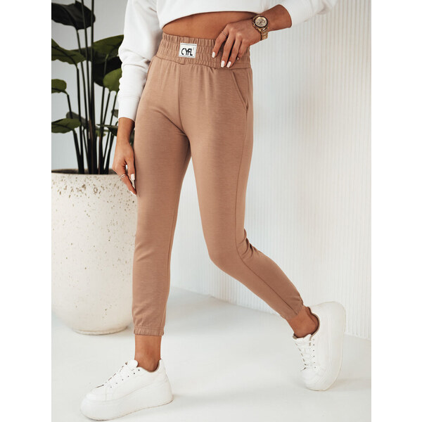 BASIC Hnedé pohodlné tepláky CYFL UY1806 49104465