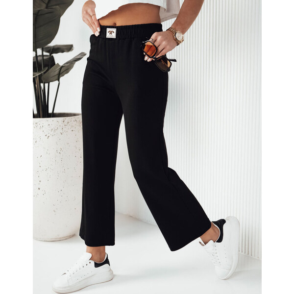 BASIC Čierne zvonové tepláky AXEL UY1802 49104485