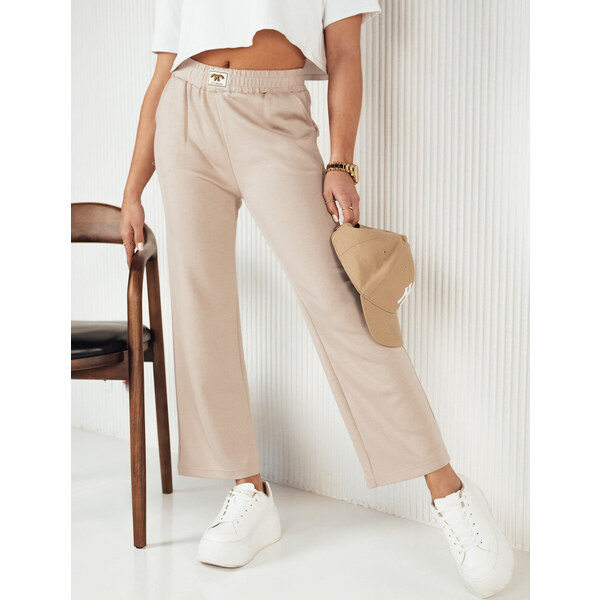 BASIC Béžové zvonové tepláky AXEL UY1801 49104487