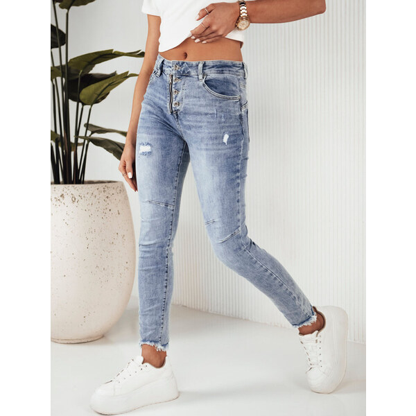 BASIC Modré skinny džínsy GINA UY1860 49119629