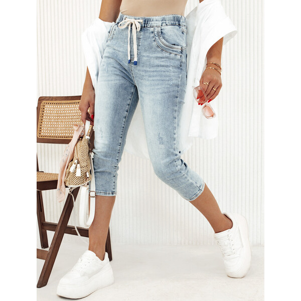 BASIC Svetlomodré 3/4 nohavice CAPRI STYLE UY2120 53694687