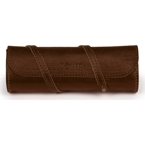 Solier Hnedé kožené púzdro na perá SA52 DARK BROWN) 45893402