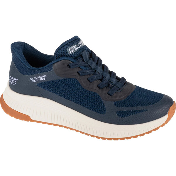 Tmavomodré dámske tenisky Skechers Slip-Ins: Bobs Squad 4 - Staple 62391392