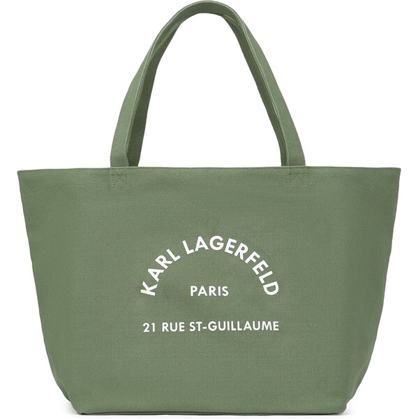 Karl Lagerfeld Shopper Rue St-Guillaume kaki / šedobiela 62395913
