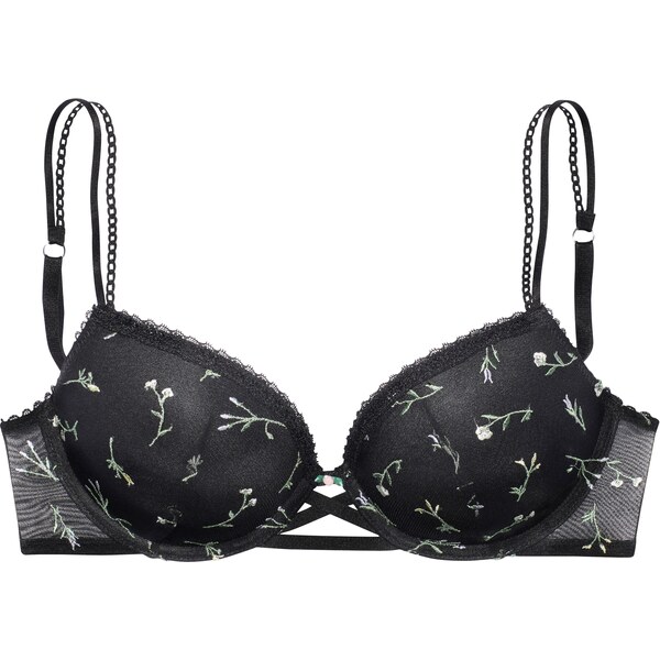 VIVANCE Podprsenka pastelovo zelená / čierna / šedobiela 63156429