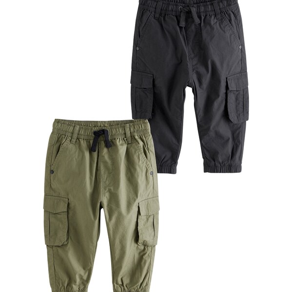 Next Nohavice kaki / čierna 62392480