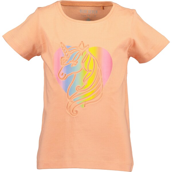 BLUE SEVEN Tričko svetlomodrá / žltá / pastelovo oranžová / ružová 62899864