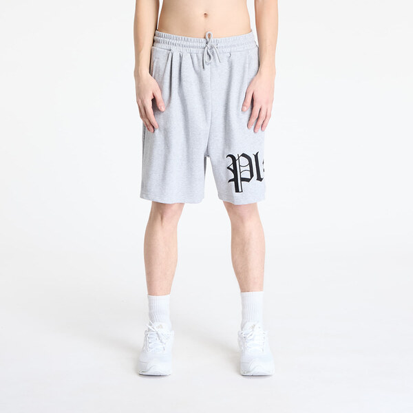 Šortky PLEASURES Oe Wide Shorts Grey Mélange XL 62398816