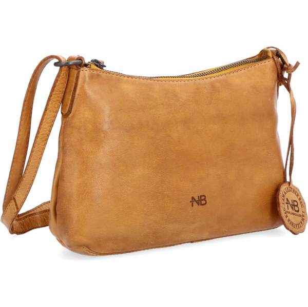 Kožená kabelka crossbody Noelia Bolger žltá NB 2406 ZLU 62400253