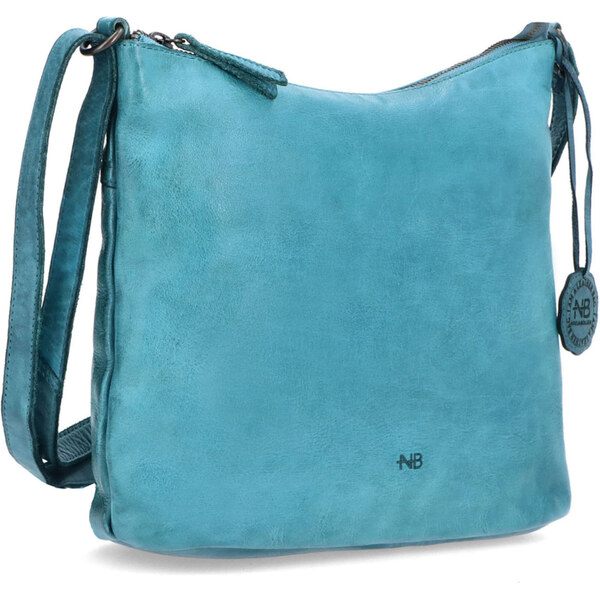 Kožená kabelka crossbody Noelia Bolger zelená NB 2405 TYR 62400255