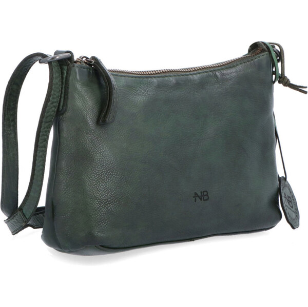 Kožená kabelka crossbody Noelia Bolger zelená NB 2406 ZE 62400254