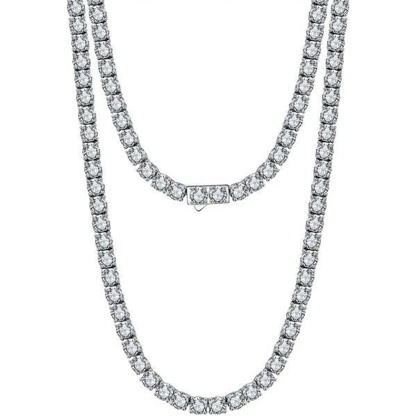 MAJYA Strieborná tenisová retiazka TALIA 50 cm | šírka 3 mm 11597 64582732