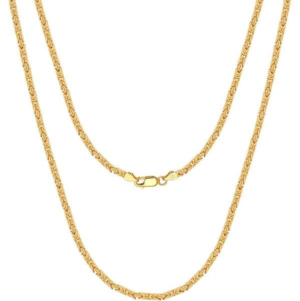 MAJYA Strieborná retiazka ADONIS 55 cm | šírka 2,5 mm pozlátená 11618 64582720