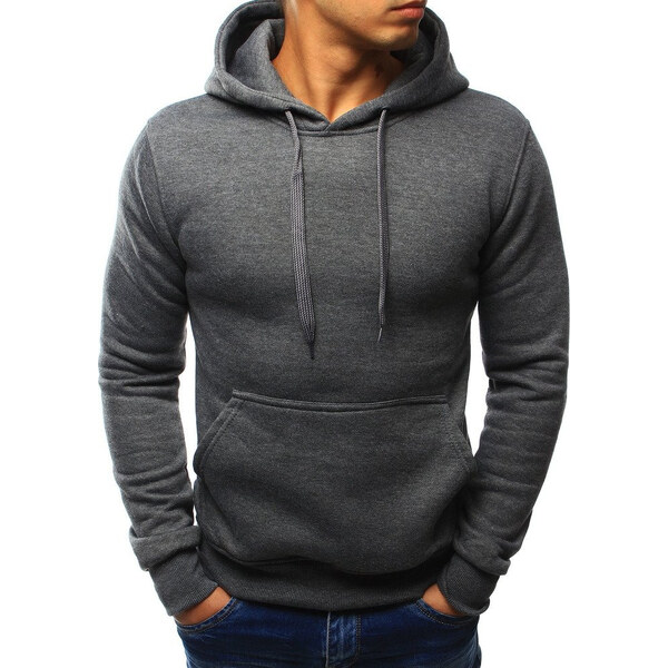 BASIC Pánska antracitová mikina bx2085 783561