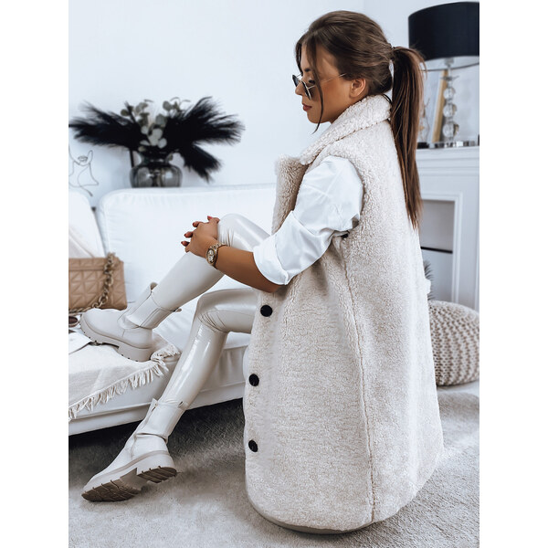 BASIC Béžová teddy vesta BALLA TY3200 36135341