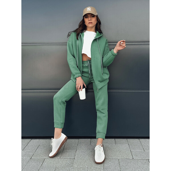 BASIC Zelená teplákovka na zips AMILIA PREMIUM AY0777z 39627287