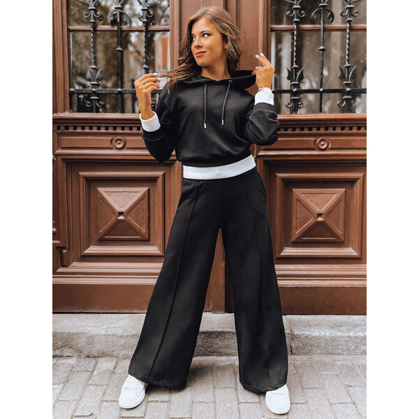 BASIC Čierna súprava mikiny a širokých nohavíc GALAXY GLOW AY0952 46100530