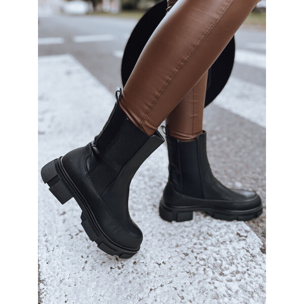 BASIC Čierne chelsea členkové topánky FROSTFALL ZY0353 46156844
