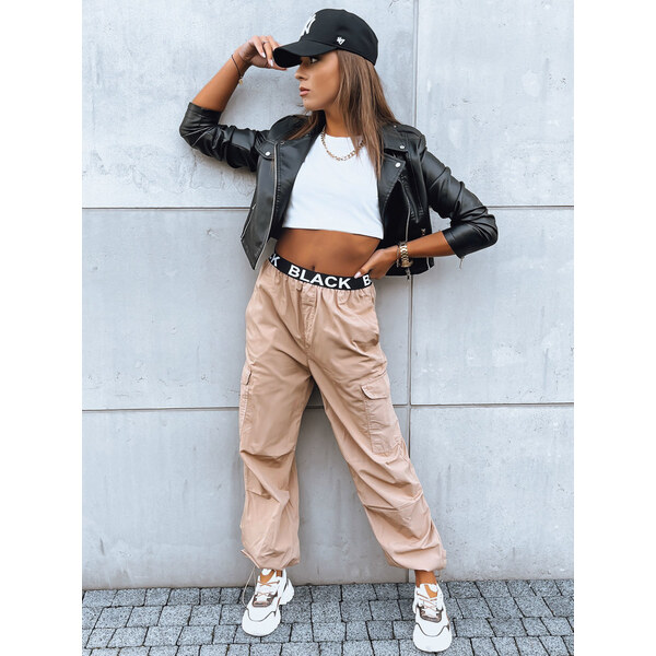 BASIC Béžové cargo nohavice DAVOS UY1672 46100547