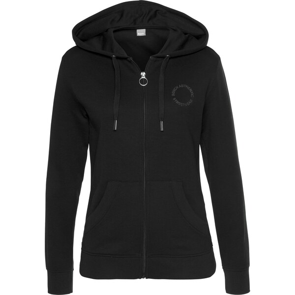 BENCH Tepláková bunda čierna 62413269