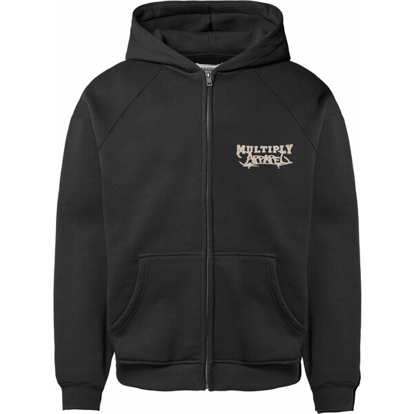 Multiply Apparel Tepláková bunda Scholar tmelová / čierna / biela 63153979