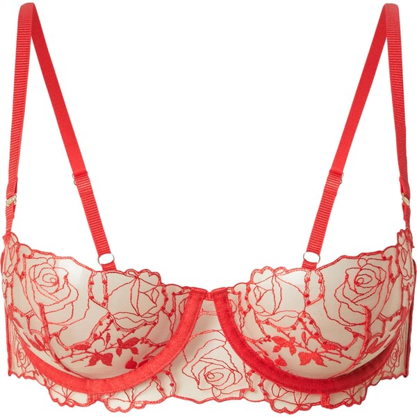 Bluebella Podprsenka Rosalie telová / červená 63212747